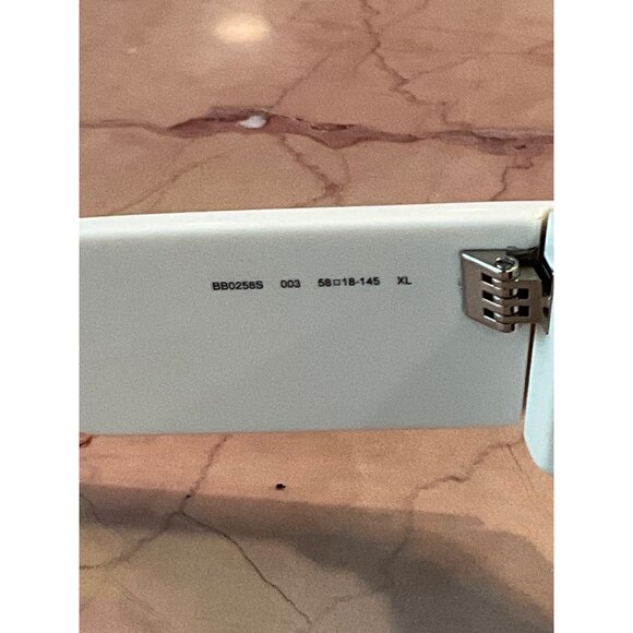 BALENCIAGA Max Sunglasses in Ivory New with Case Womens BB0258S-003 Sunnies - Picture 11 of 16